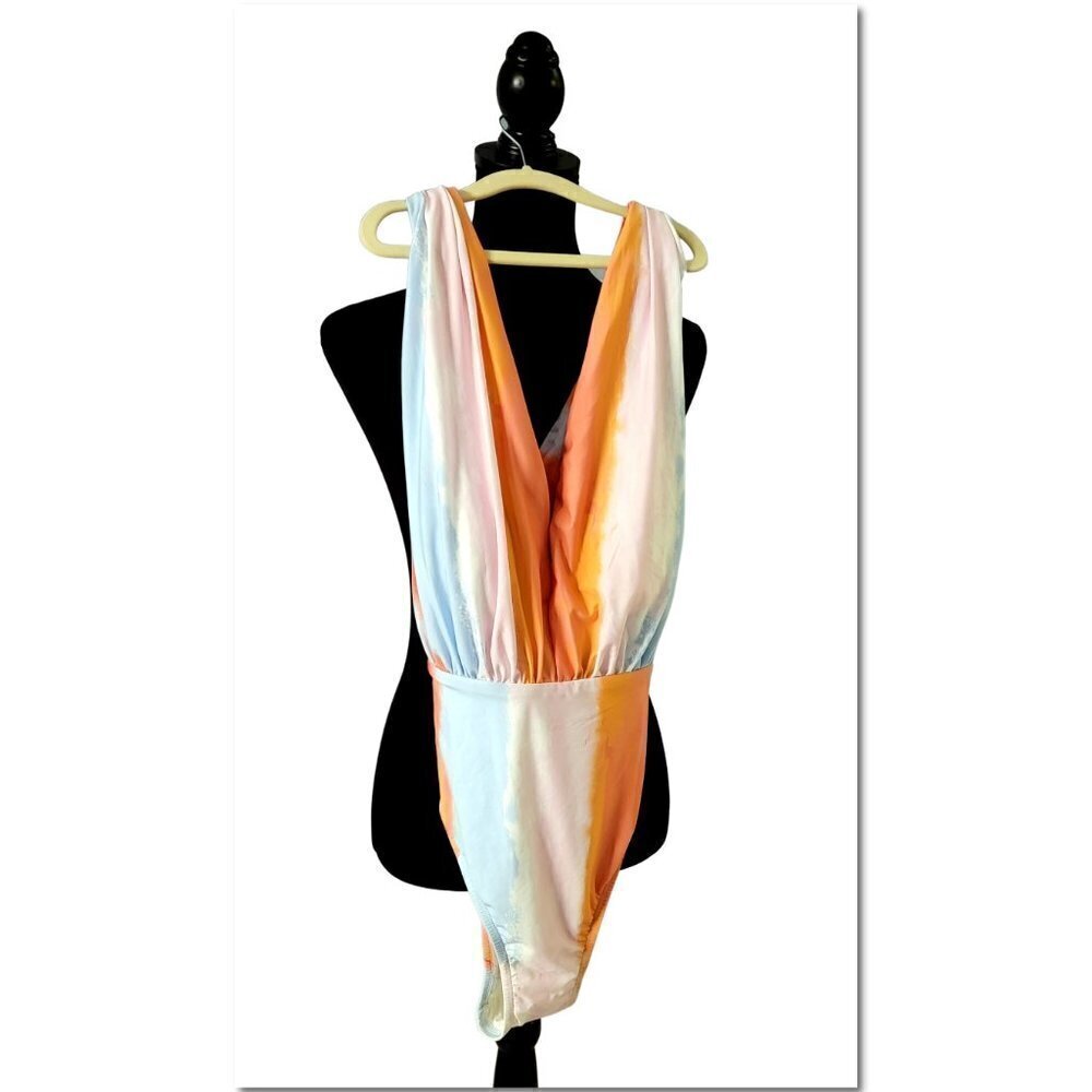 NWT SGI One Piece Color Tie Dye Bathing Suit Size Large